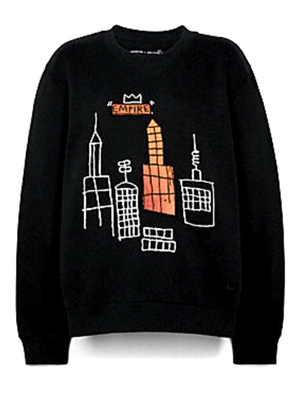 Coach x Jean-Michel Basquiat Empire NYC sweatshirt Size XL Black Pullover unisex